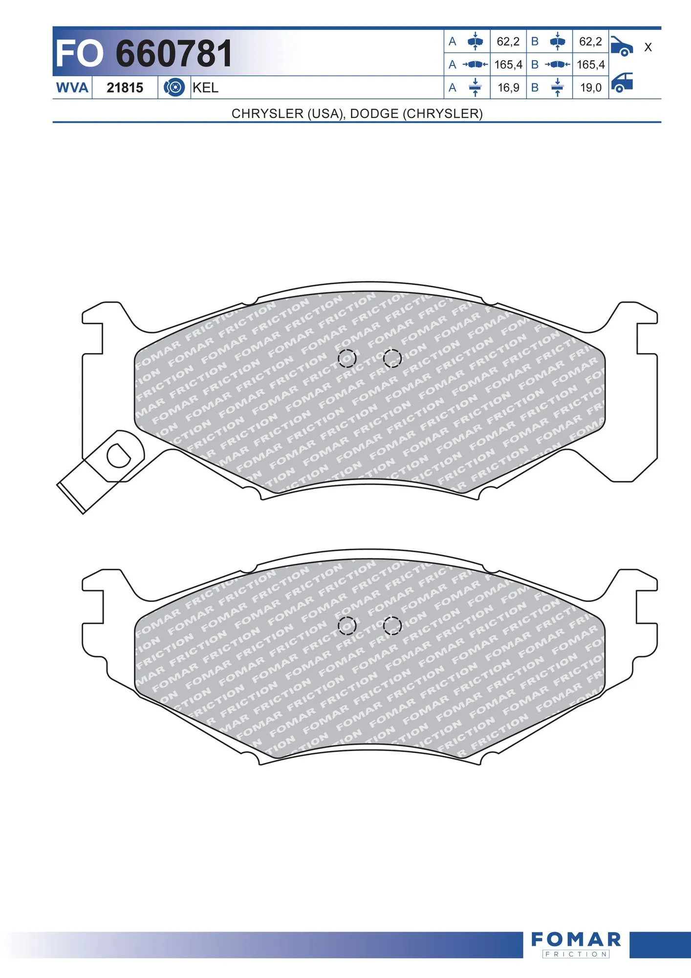 Brake Pad Set, disc brake